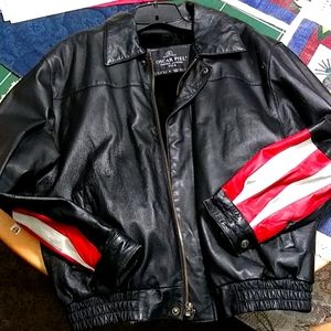 USA leather coat